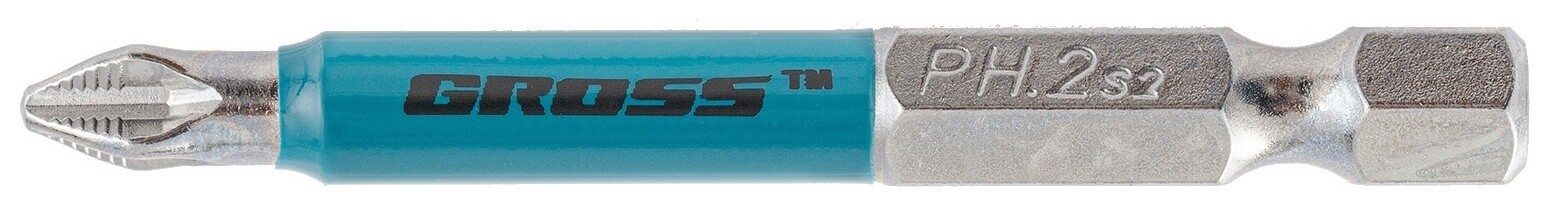 Набор бит РН2 х 60, сталь S2, 10 шт. Gross