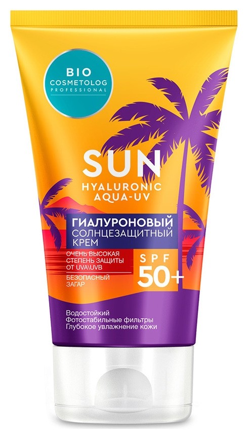 Гиалуроновый солнцезащитный крем SPF 50+  Фитокосметик