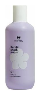 Шампунь восстанавливающий Keratin Shock shampoo Holly Polly