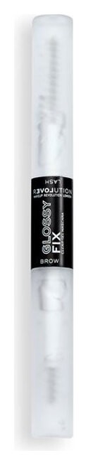 Гель для бровей и ресниц 2 в 1 прозрачный Gel For Eyebrows Glossy Fix  Relove by Revolution