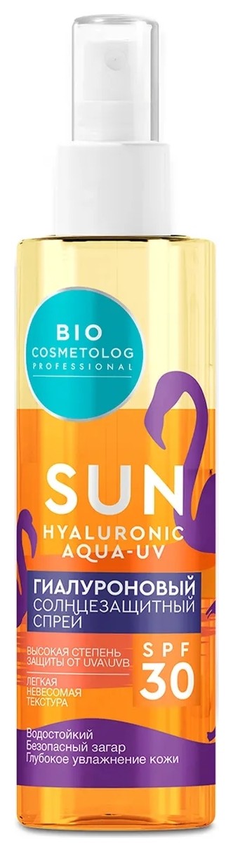 Спрей Гиалуроновый солнцезащитный SPF 30 BIO Cosmetolog Professional  Фитокосметик