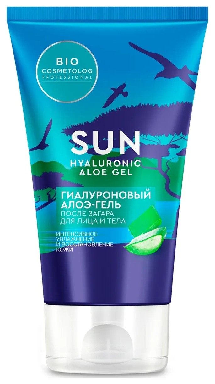 Алоэ-гель для лица и тела Гиалуроновый после загара BIO Cosmetolog Professional  Фитокосметик