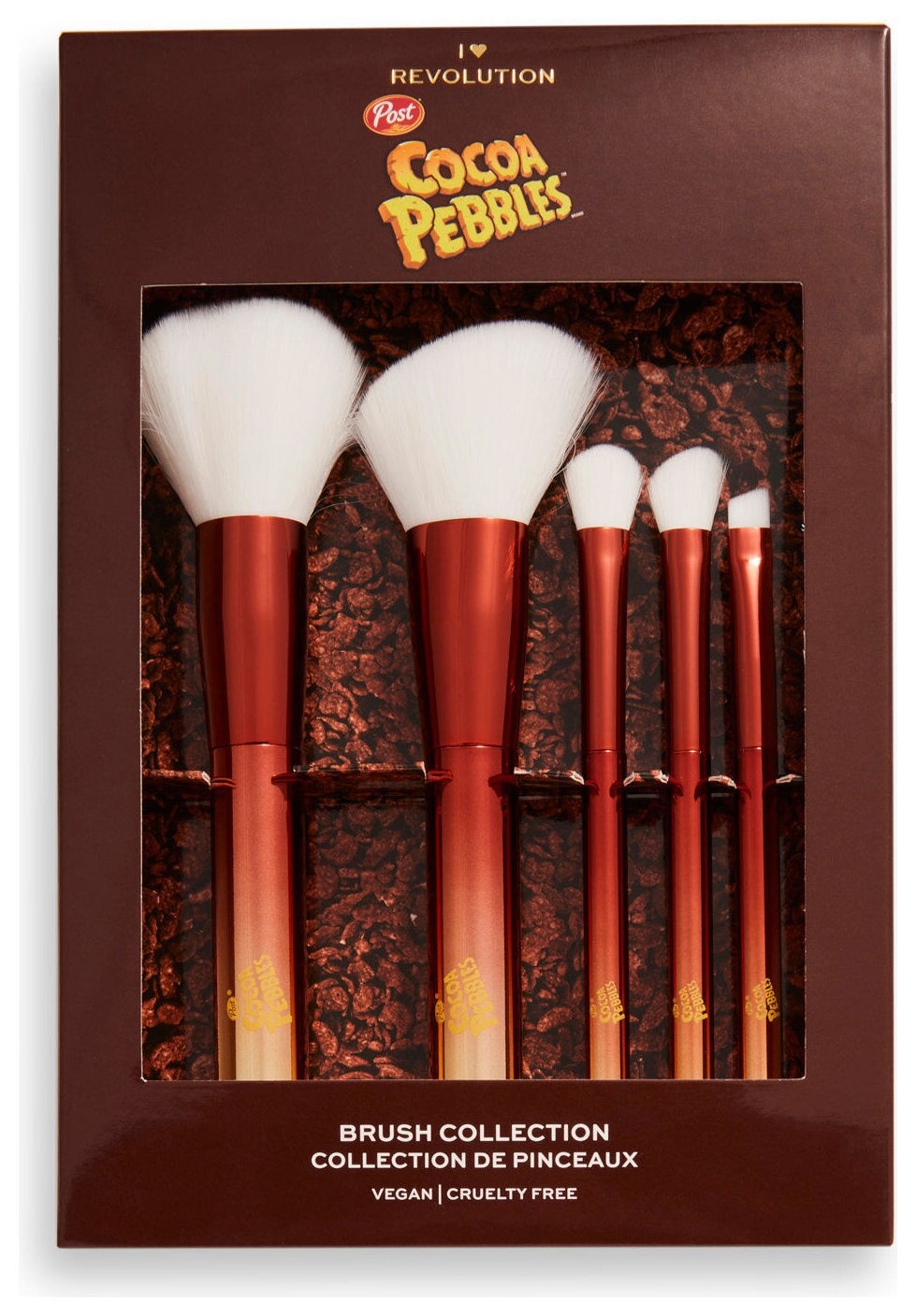 Набор кистей косметических Cocoa Pebbles Brush Collection  I Heart Revolution