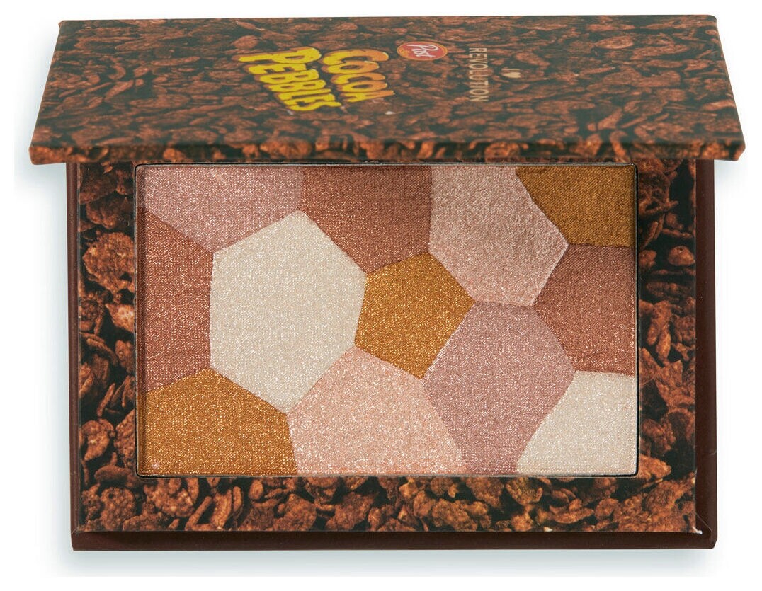 Хайлайтер для лица с ароматом шоколада Cocoa Pebbles Chocolate Highlighter  I Heart Revolution