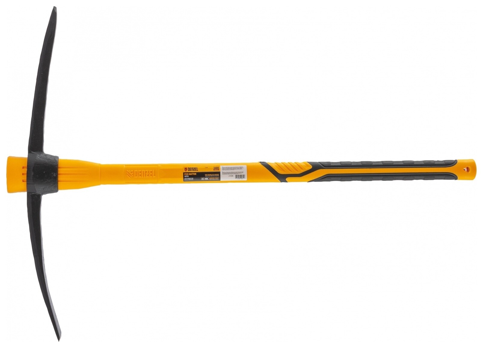 Кирка 3000 г, фиберглассовая обрезиненная рукоятка 900 мм// Denzel  Russia