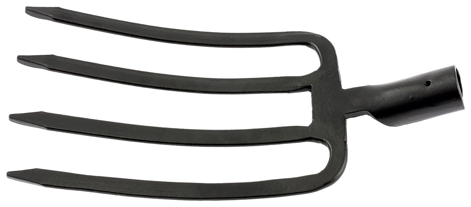 Вилы 4-х рогие, огородные, 180 х 280 мм, кованые, без черенка Сибртех