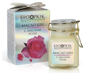 Масло Ши для лица, волос и тела с маслом розы Бизорюк