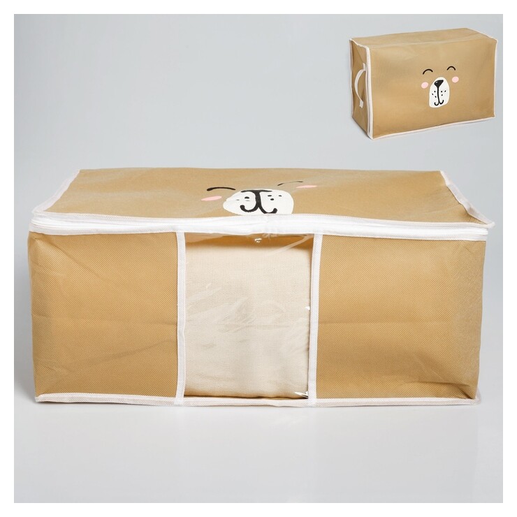 Короб для хранения с Pvc-окном «Медведь»  