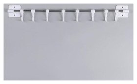 Держатель для полотенец металлический, 8 крючков, 44 см 