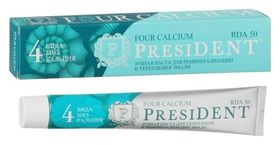 Зубная паста President Four Calcium, 50 Rda, 75 мл President