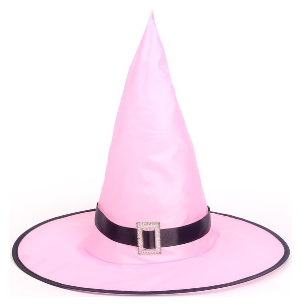 Карнавальная шляпа «Колдунья» с диодами, розовый