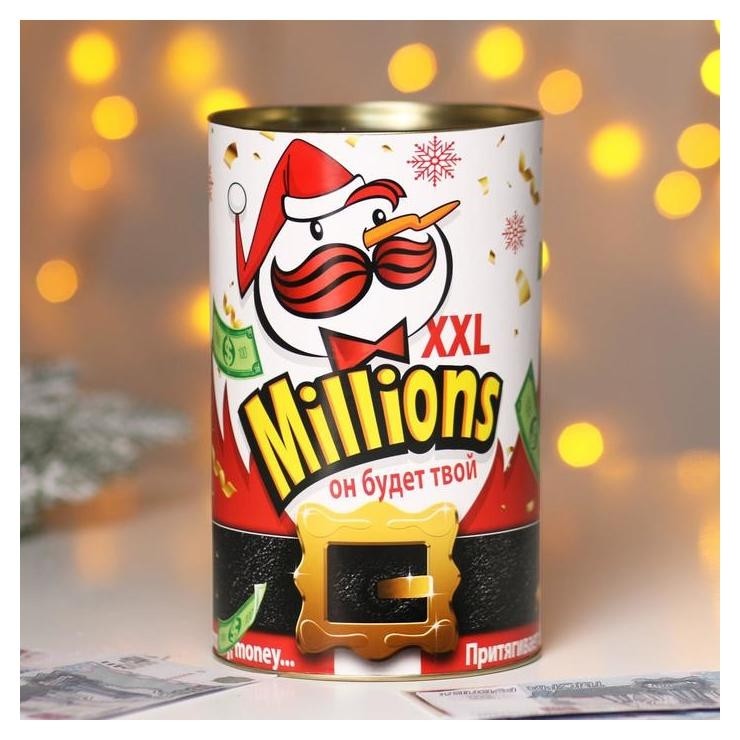 

Копилка XXL новогодняя Million, 20 х 12.2 см