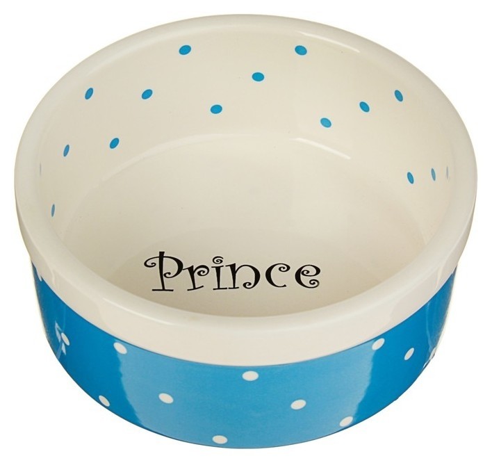 

Миска керамическая «Prince», голубая, 400 мл