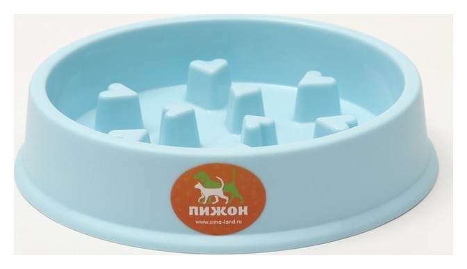 

Миска «Медленное кормление», от переедания, голубая, ,5 х ,5 х 4,5 см, 150 мл