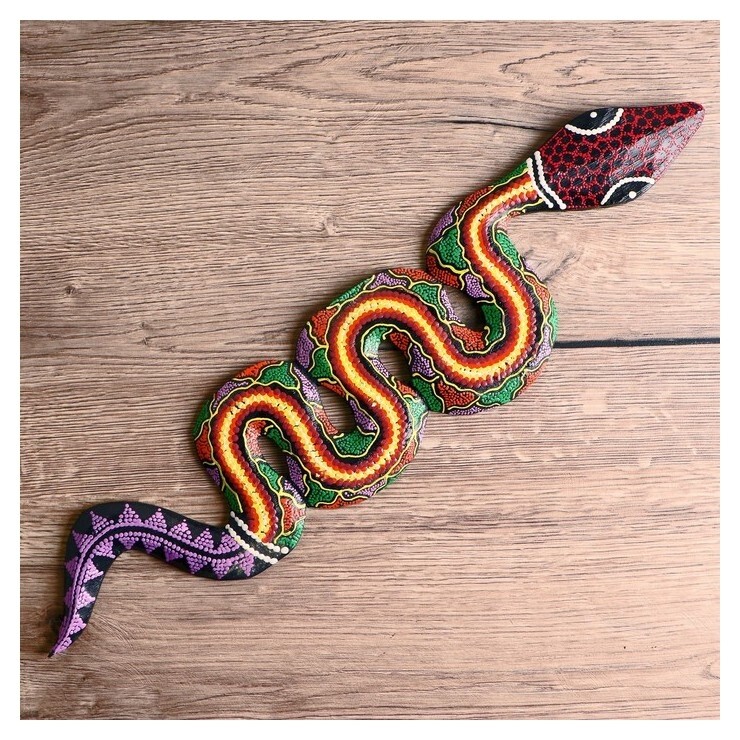 Сувенир "Змея" дерево 50х12х1 см  