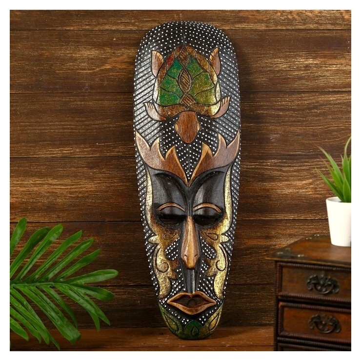 Маска дерево "Абориген черепаха" 50х2,5х16,5 см  