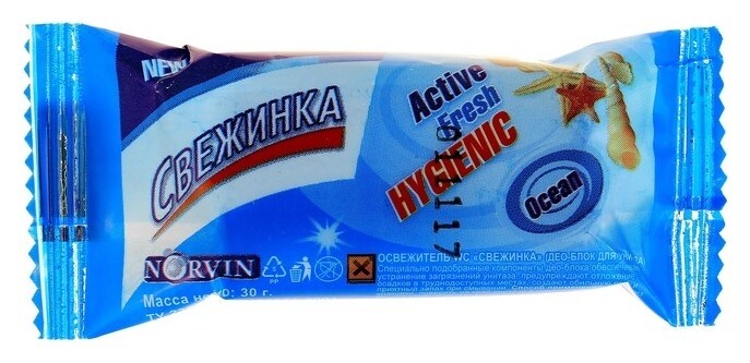 Запасной блок для унитаза, свежинка "Море", 30 гр  Свежинка