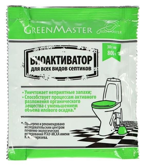 

Биоактиватор для септиков Greenmaster, 30 г