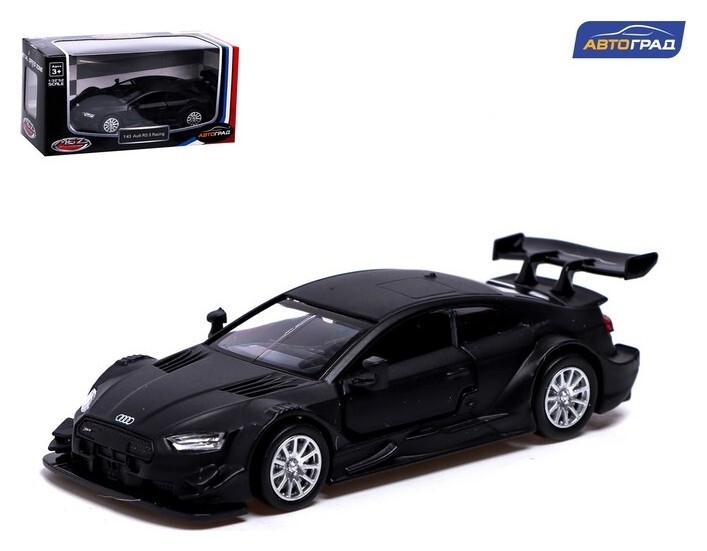 Машина металлическая Audi RS 5 Racing, 1:43, инерция, открываются двери, цвет чёрный  Автоград