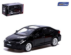 Машина металлическая Toyota Corolla Hybrid, 1:43, инерция, открываются двери, цвет чёрный Автоград