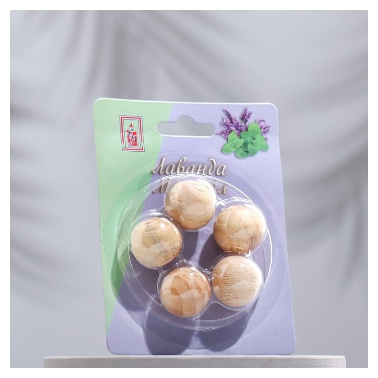 Набор деревянных аромашариков "Лаванда и ментол", 5 шт,"богатство аромата" отзывы