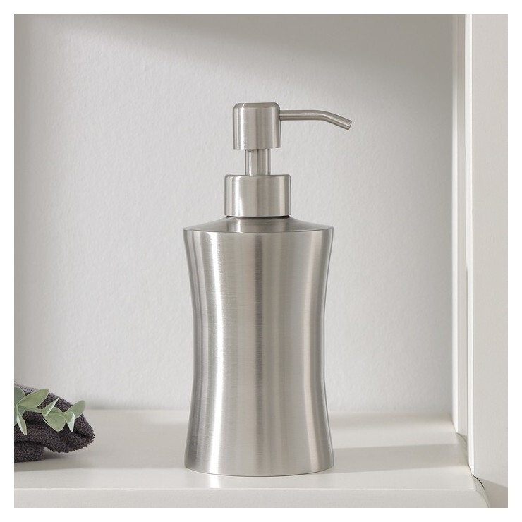 Дозатор для жидкого мыла, 400 мл, нержавеющая сталь  