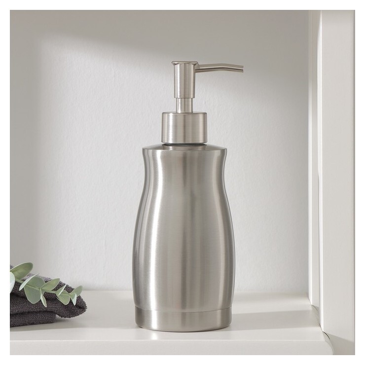 Дозатор для жидкого мыла, 450 мл, нержавеющая сталь  