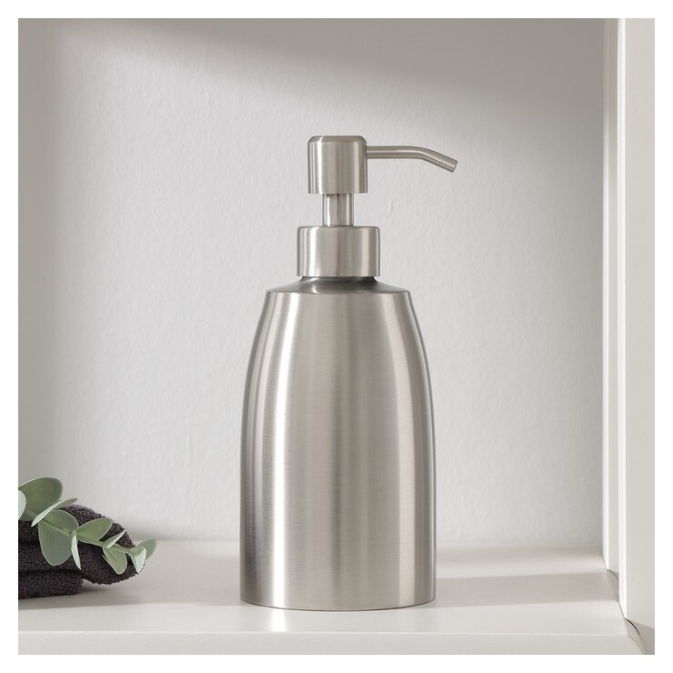 Дозатор для жидкого мыла, 500 мл, нержавеющая сталь  