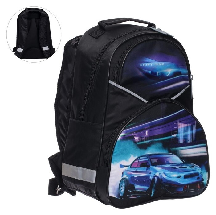 Рюкзак школьный Calligrata "Тачка", 37 х 26 х 13 см, эргономичная спинка  Calligrata