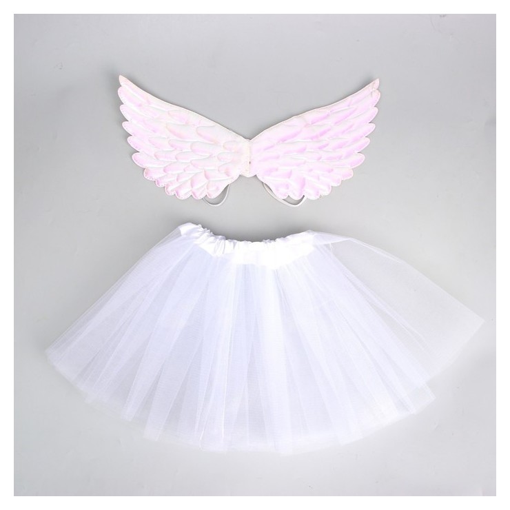 

Карнавальный набор «Ангел», юбка, крылья, цвет белый