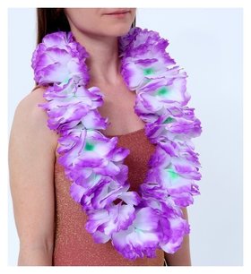 Гавайское ожерелье «Лепесточки», цвет фиолетовый Страна Карнавалия