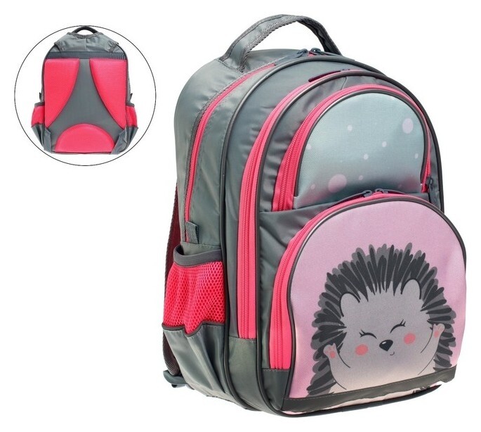 Рюкзак школьный Calligrata "Ёжик", 36 х 23 х 13 см, эргономичная спинка  Calligrata