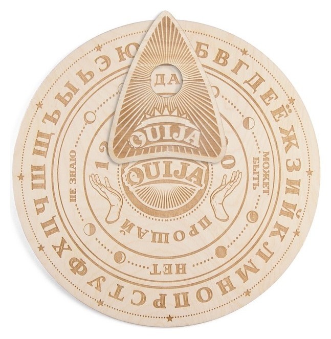 

Спиритическая доска «Ouija», круглая, деревянная, D=24 см