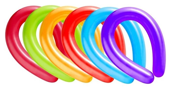 Шар для твистинга латексный 350", макарун, набор 10 шт. Дон Баллон