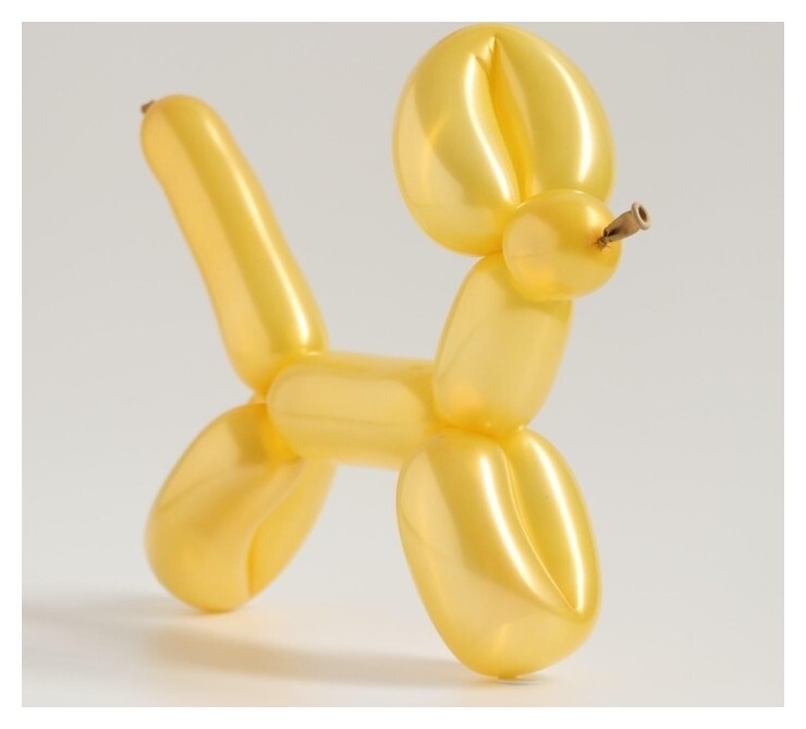 Шар для твистинга латексный 250", перламутровый, набор 10 шт., цвет золотой  Дон Баллон