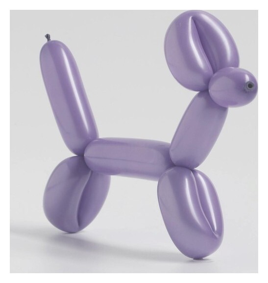 Шар для твистинга латексный 150", макарун, набор 10 шт., цвет лиловый  Дон Баллон