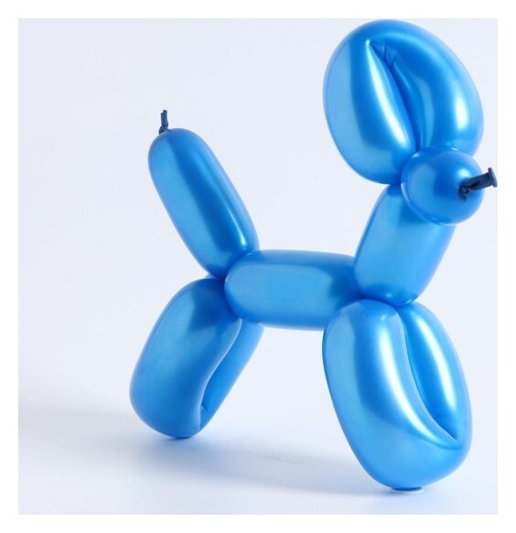 Шар для твистинга латексный 250", перламутровый, набор 10 шт., цвет сапфирово-голубой  Дон Баллон