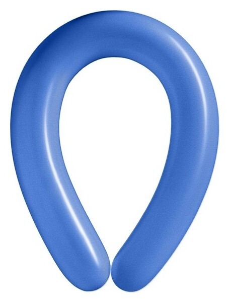 Шар для твистинга латексный 350", стандарт, набор 10 шт., цвет синий Дон Баллон