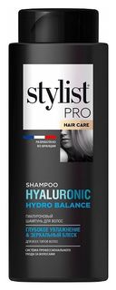 Шампунь для волос Гиалуроновый Глубокое увлажнение & зеркальный блеск Stylist Pro