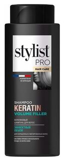 Шампунь для волос Кератиновый Эффектный объем Stylist Pro