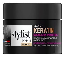 Маска для волос Кератиновая защита цвета Stylist Pro
