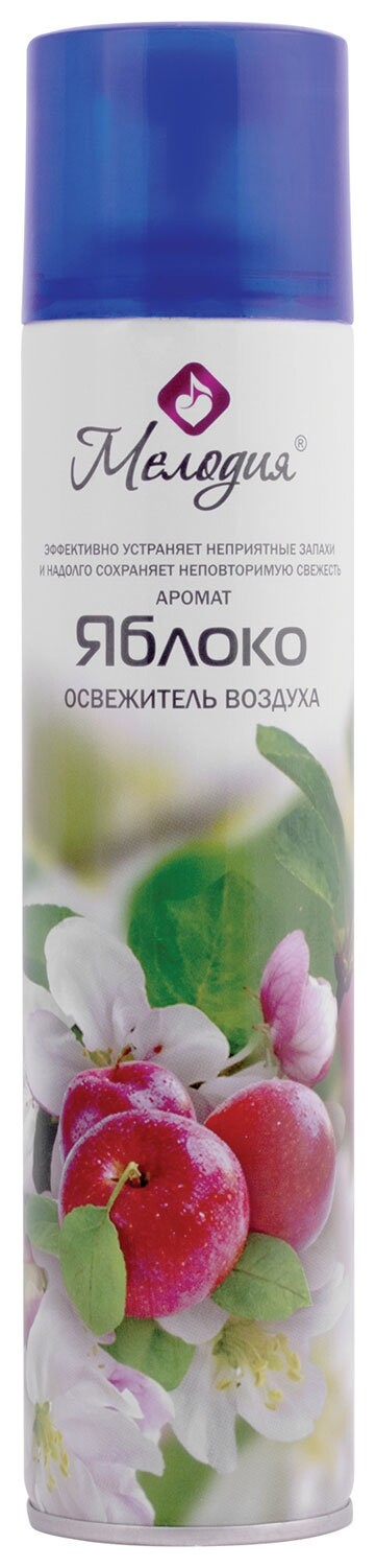 Освежитель воздуха аэрозольный 300 мл мелодия "Яблоко"., 605347  Мелодия