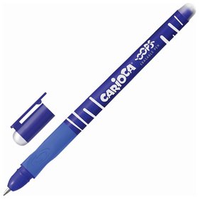 Ручка стираемая гелевая Carioca (Италия) "Oops", синяя, узел 1 мм, линия письма 0,7 мм, 43039/02 Carioca