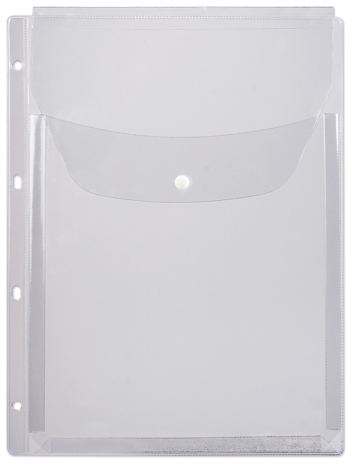 Папка-файл перфорированная, А4, объемная, до 200 листов, клапан с кнопкой, 180 мкм, дпс, 2308  Dps Kanc