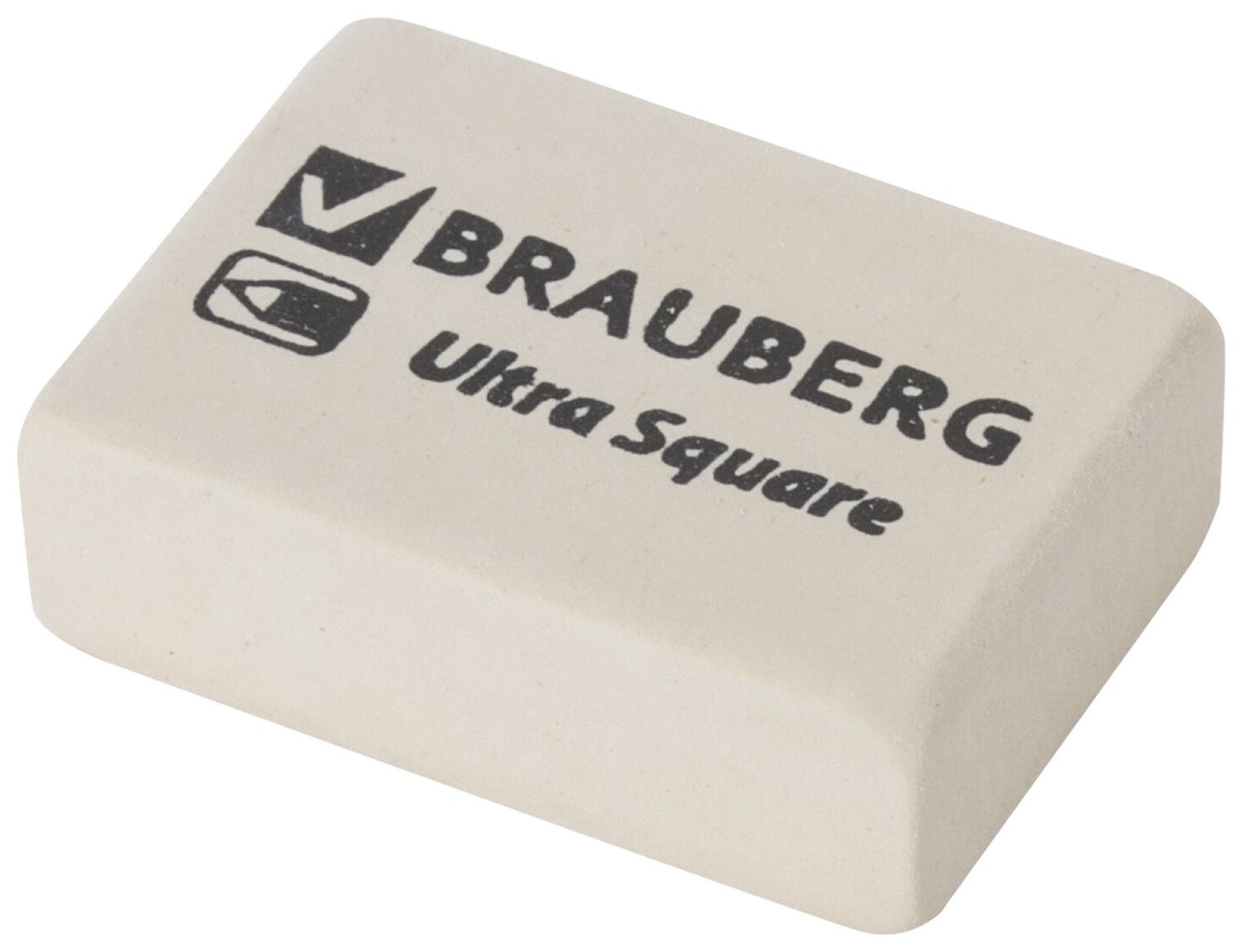 Ластик Brauberg Ultra Square, 26х18х8 мм, белый, натуральный каучук, 228707 Brauberg