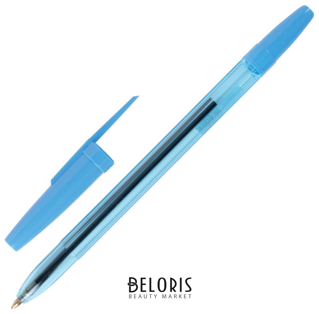 Ручка шариковая масляная Staff Basic Bp-962, синяя, корпус тонированный синий, узел 1 мм, линия письма 0,7 мм, 142962 Staff