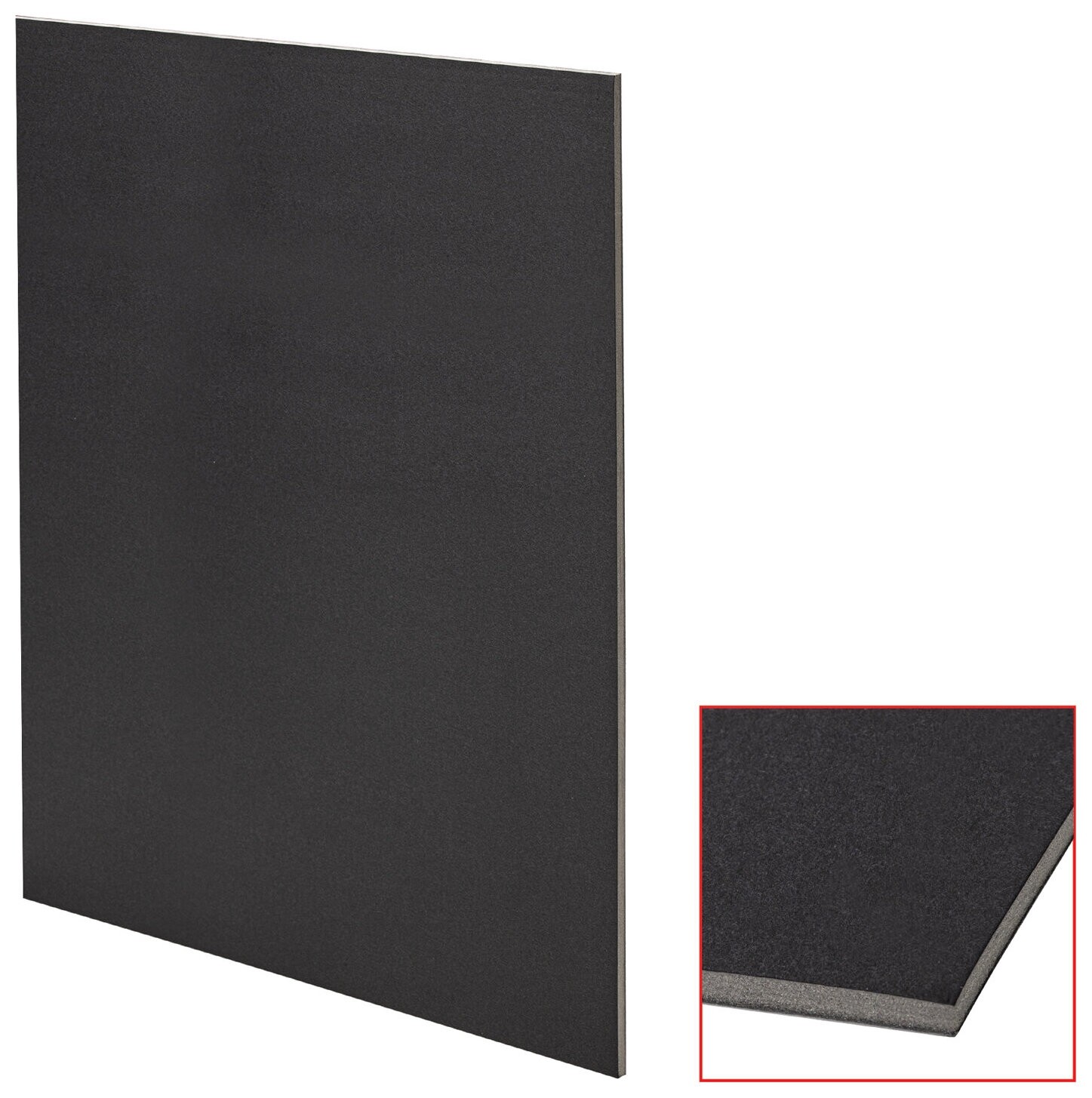 Пенокартон матовый, 50х70 см, толщина 5 мм, черный, комплект 5 листов, Brauberg, 112472  Brauberg