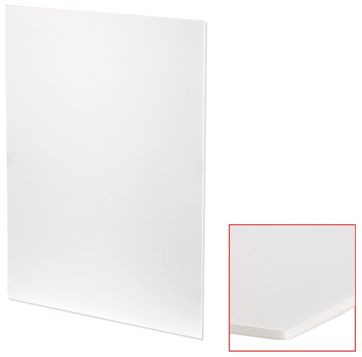 Пенокартон матовый, 50х70 см, толщина 3 мм, белый, комплект 5 листов, Brauberg, 112470  Brauberg