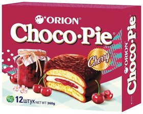 Печенье Orion "Choco Pie Cherry" вишневое 360 г (12 штук х 30 г), о0000013004 Orion