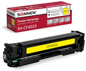 Картридж лазерный Sonnen (Sh-cf402x) для HP LJ Pro M277/m252 высшее качество желтый, 2300 страниц, 363944 Sonnen